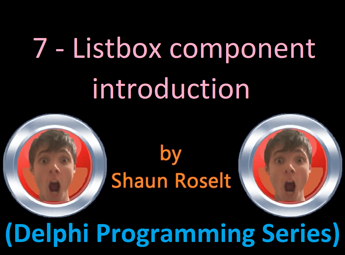 Delphi Programming Series 7 Listbox component introduction WCED